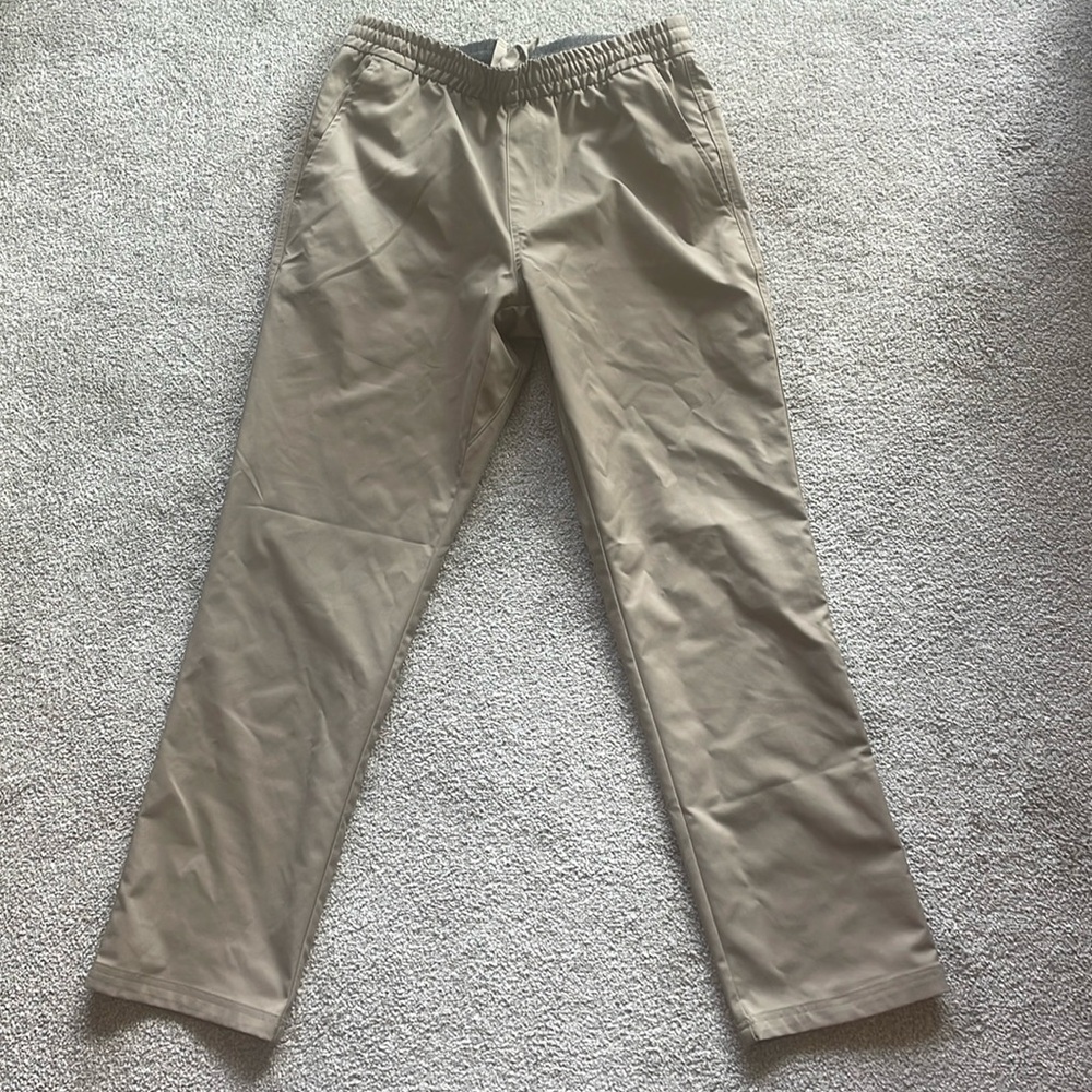 Skechers Men’s Slip-ins Pant Downtown Classic - size Medium, color Olive/Gray